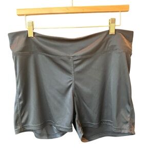 GG Blue Golf Tennis Black Stretch Women's Athletic Shorts Size XL